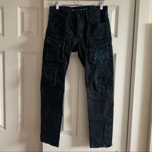 Ralph Lauren black/navy cargo style denim jeans
